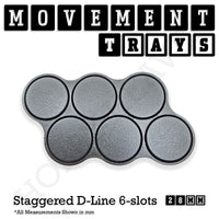 28mm Movement Trays for Tabletop Games | Warhammer Compatible | Full Range
