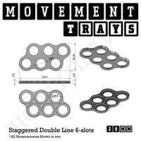 28mm Movement Trays for Tabletop Games | Warhammer Compatible | Full Range
