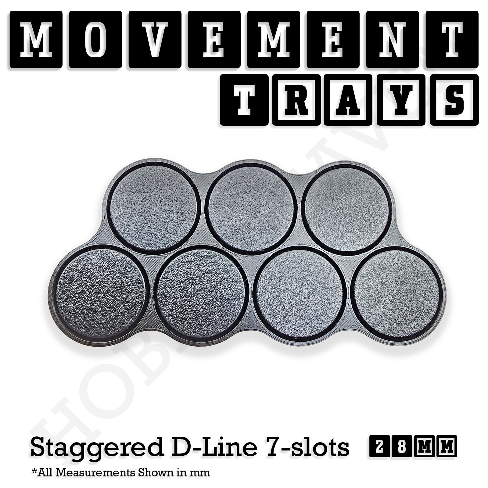 28mm Movement Trays for Tabletop Games | Wargaming | Full Range