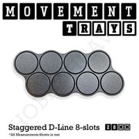 28mm Movement Trays for Tabletop Games | Warhammer Compatible | Full Range

