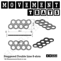 28mm Movement Trays for Tabletop Games | Warhammer Compatible | Full Range
