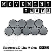 28mm Movement Trays for Tabletop Games | Warhammer Compatible | Full Range
