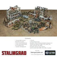 Ruined MDF factory model included in the Bolt Action Stalingrad set.
