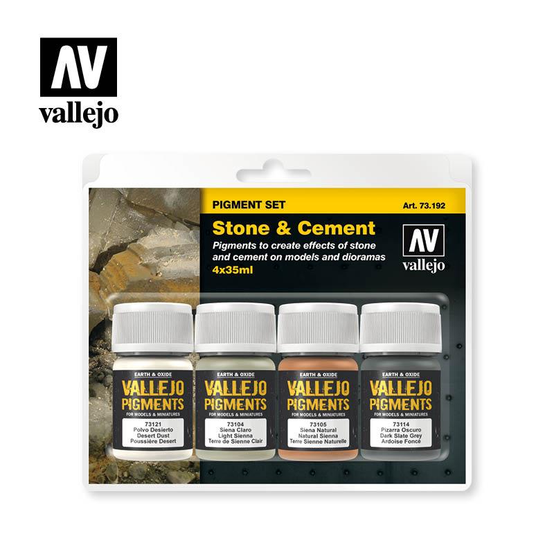 Vallejo Stone & Cement Pigment Set VAL73192