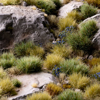 Vibrant diorama featuring Strong Green XL 12mm - Wild XL Tufts, showcasing a diverse lush landscape with dense undergrowth, wet prairies, and temperate grasslands, demonstrating the product's effectiveness in creating rich, green environments
