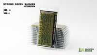 Gamers Grass Strong Green Shrubs blister packaging 6mm tufts for miniature basing
