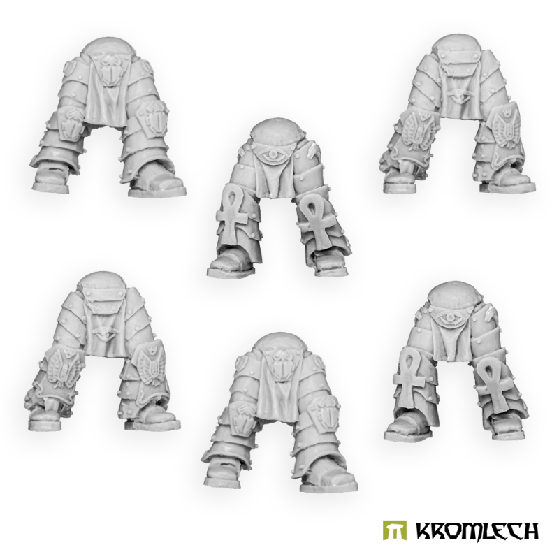 The six pairs of Stygian legs in pale resin