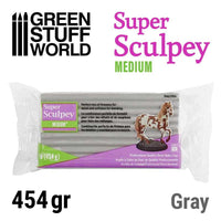 Super Sculpey Medium Blend 454g gray clay – firm yet flexible sculpting clay for figures and models