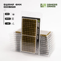 Gamers Grass Swamp 4mm - Small Tufts packaging, featuring moody swamp scenery and wetland vegetation imagery
