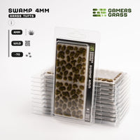 Gamers Grass Swamp 4mm - Wild Tufts packaging, featuring moody swamp scenery and wetland vegetation imagery
