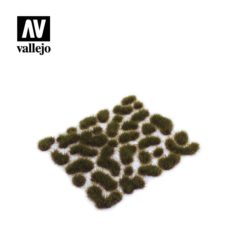 Close-up of SC405 Wild Tuft Swamp 4mm, displaying detailed texture and natural color of miniature swamp grass