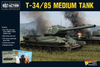 T-34/85 Soviet medium tank plastic box set for Bolt Action and Achtung Panzer!
