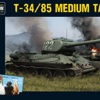 T-34/85 Soviet medium tank plastic box set for Bolt Action and Achtung Panzer!