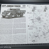 Tamiya 1/35 German 3 Ton 4X2 Cargo Truck 35291 - Hobby Heaven