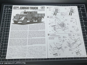 Tamiya 1/35 German 3 Ton 4X2 Cargo Truck 35291 - Hobby Heaven