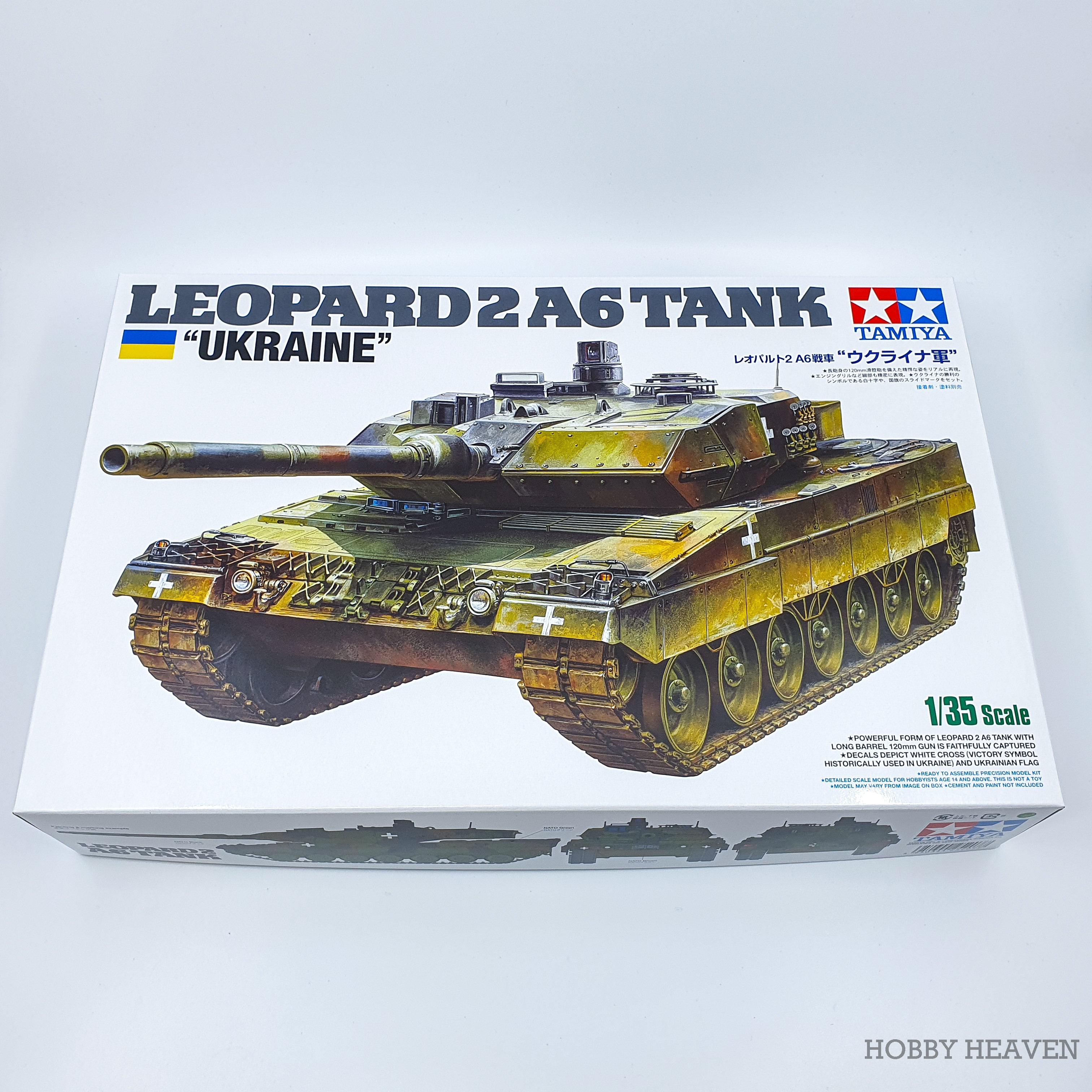 Tamiya 1/35 German Leopard 2 A6 Ukraine Model Kit 25207 - Hobby Heaven
