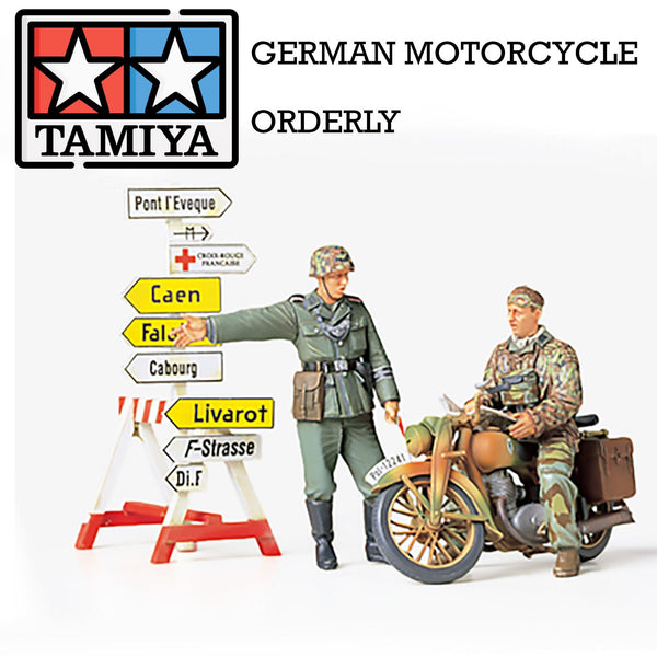 Tamiya 1/35 German Motorcycle Orderly Set 35241 - Hobby Heaven