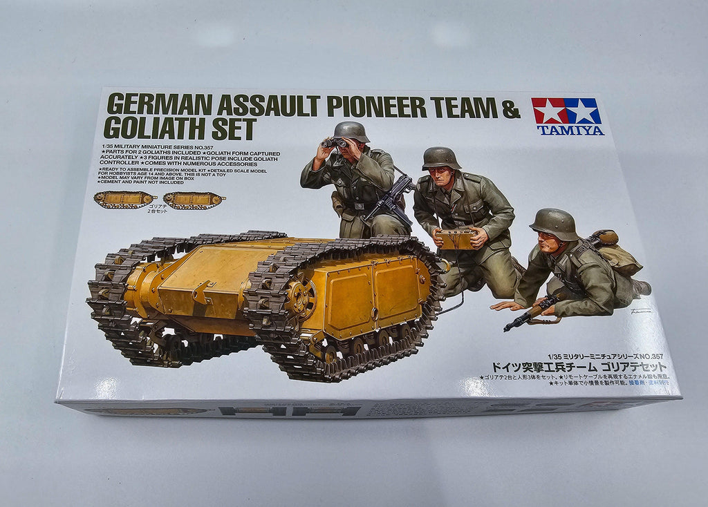 Tamiya 1/35 German Pioneer Infantry and Goliath Set 35357 - Hobby Heaven