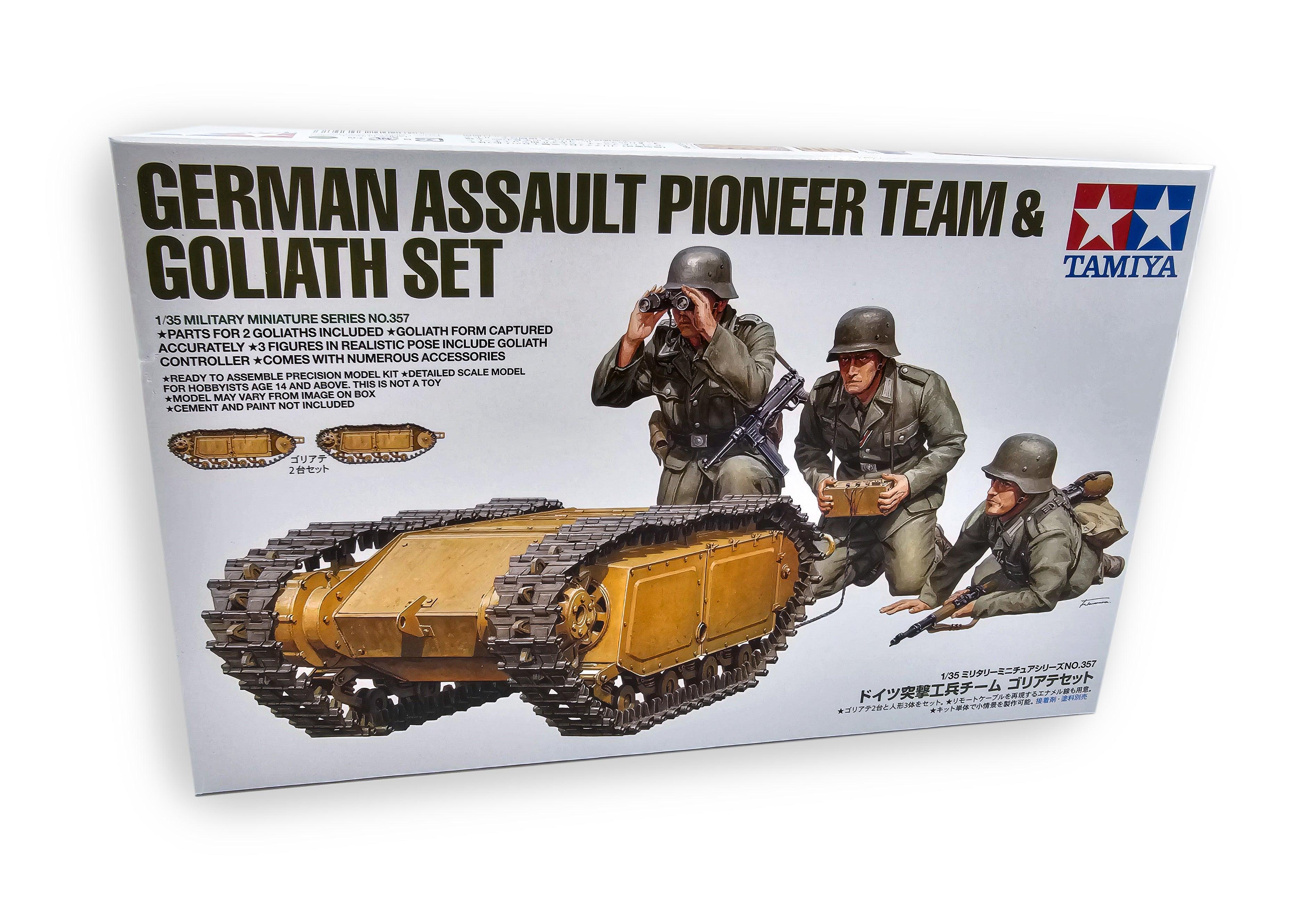 Tamiya 1/35 German Pioneer Infantry and Goliath Set 35357 - Hobby Heaven