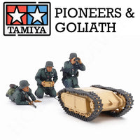 Tamiya 1/35 German Pioneer Infantry and Goliath Set 35357 - Hobby Heaven
