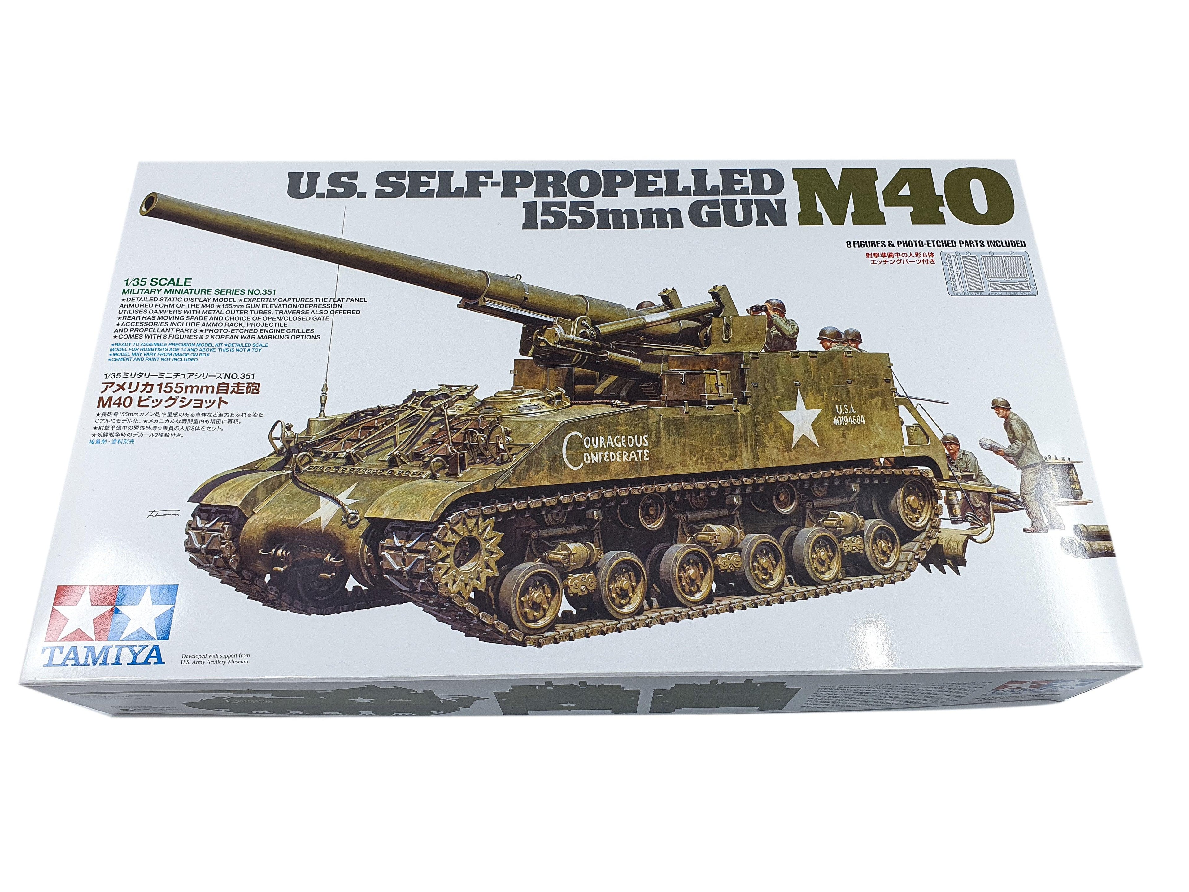 Tamiya 1/35 M40 155mm Self Propelled Gun 35351 - Hobby Heaven