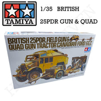 Tamiya 1/35 Scale British 25Pdr Gun & Ford FGT Model Kit 35044 - Hobby Heaven