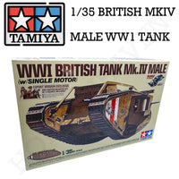 Tamiya 1/35 Scale British BR MK IV Male WWI Tank Model Kit 30057 - Hobby Heaven