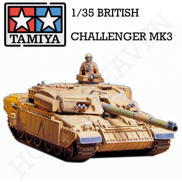 Tamiya 1/35 Scale British Challenger 1 Mk.3 Tank Model Kit 35154 - Hobby Heaven