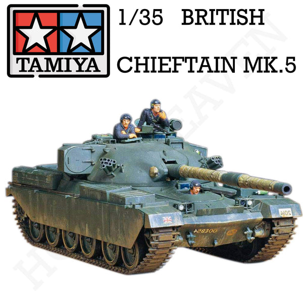 Tamiya 1/35 Scale British Chieftain Mk.5 Tank Model Kit 35068 - Hobby Heaven