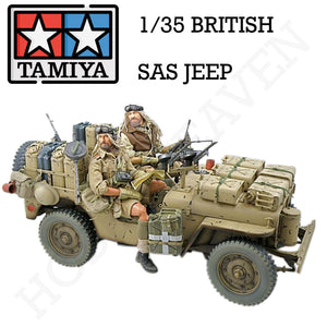 Tamiya 1/35 Scale British Sas Jeep Model Kit 35033 - Hobby Heaven