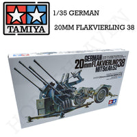 Tamiya 1/35 Scale German 2cm Flakvierling 38 Model Kit 35091 - Hobby Heaven