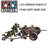 Tamiya 1/35 Scale German 37Mm Anti-Tank Model Kit 35035 - Hobby Heaven