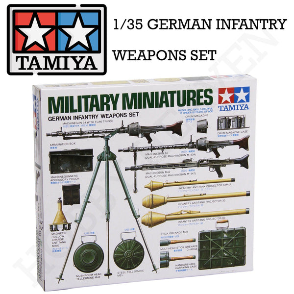 Tamiya 1/35 Scale German Infantry Weapons Model Kit 35111 - Hobby Heaven