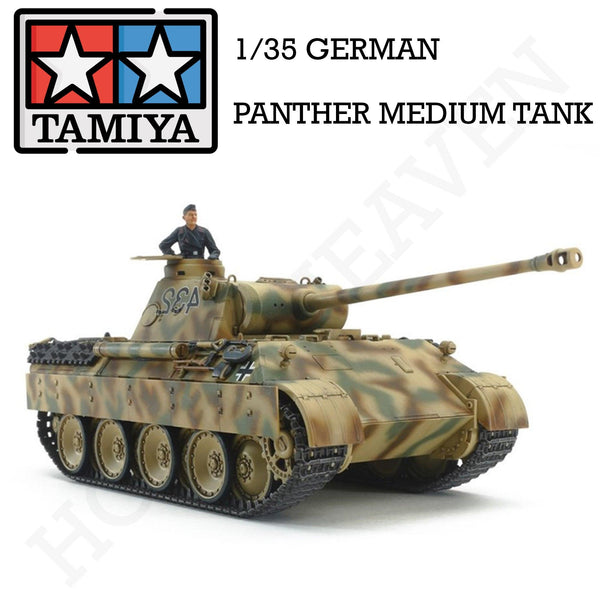 Tamiya 1/35 Scale German Panther Medium Tank Model Kit 35065 - Hobby Heaven