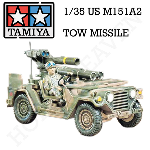 Tamiya 1/35 Scale M151A2 W/Tow Missile Jeep Model Kit 35125 - Hobby Heaven