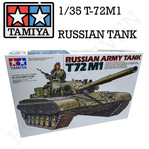 Tamiya 1/35 Scale Russian Army Tank T72M1 Tank Model Kit 35160 - Hobby Heaven