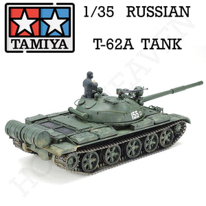 Tamiya 1/35 Scale Russian T-62A Tank Model Kit 35108 - Hobby Heaven