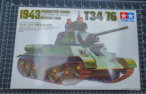 Tamiya 1/35 Scale T34/76 1943 Russian Tank Model Kit 35059 - Hobby Heaven