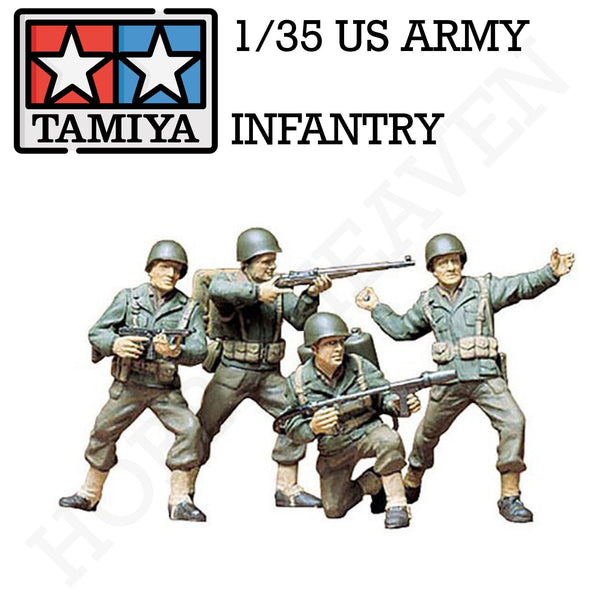 Tamiya 1/35 Scale US Army Infantry Model Kit 35013 - Hobby Heaven