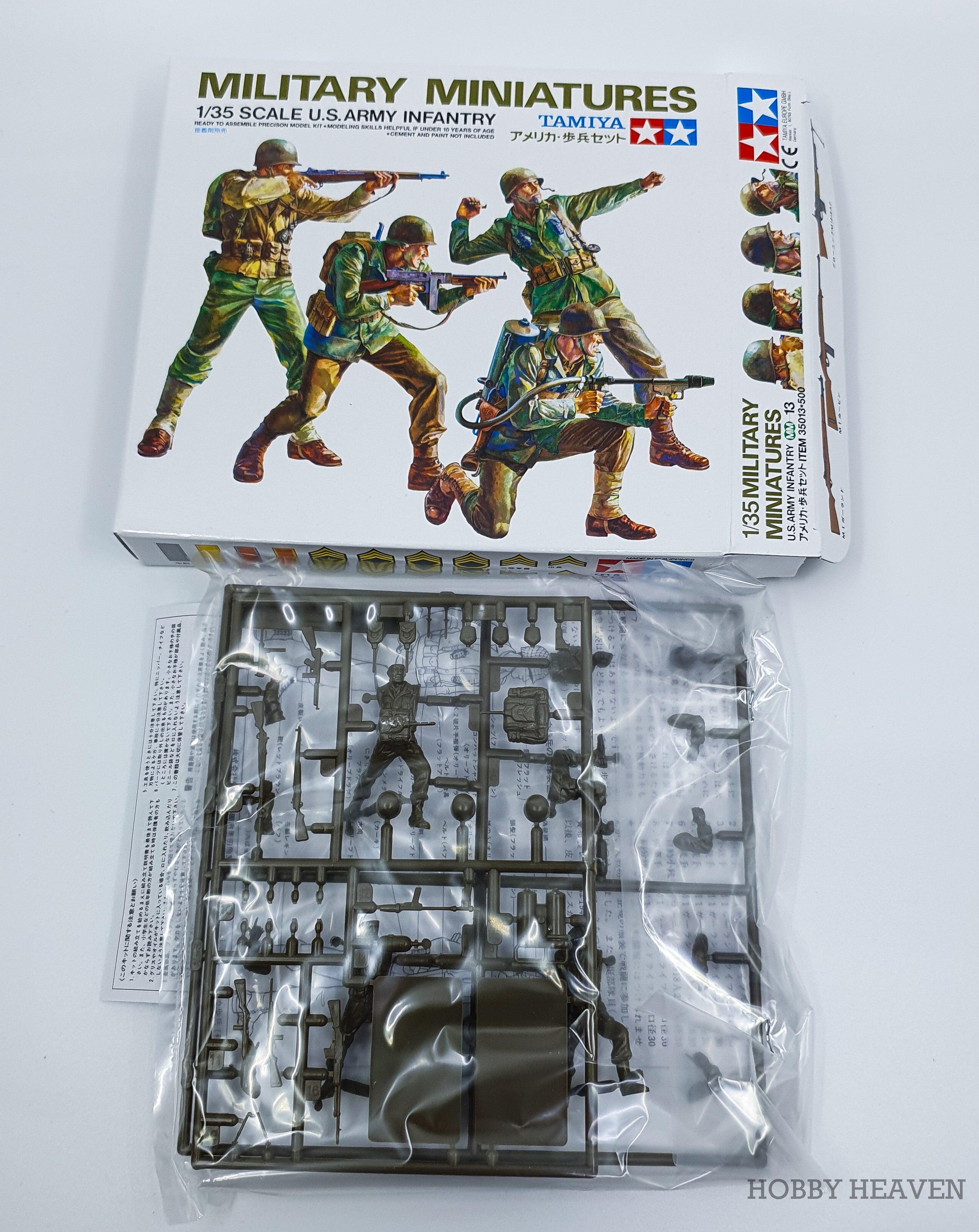 Tamiya 1/35 Scale US Army Infantry Model Kit 35013 - Hobby Heaven
