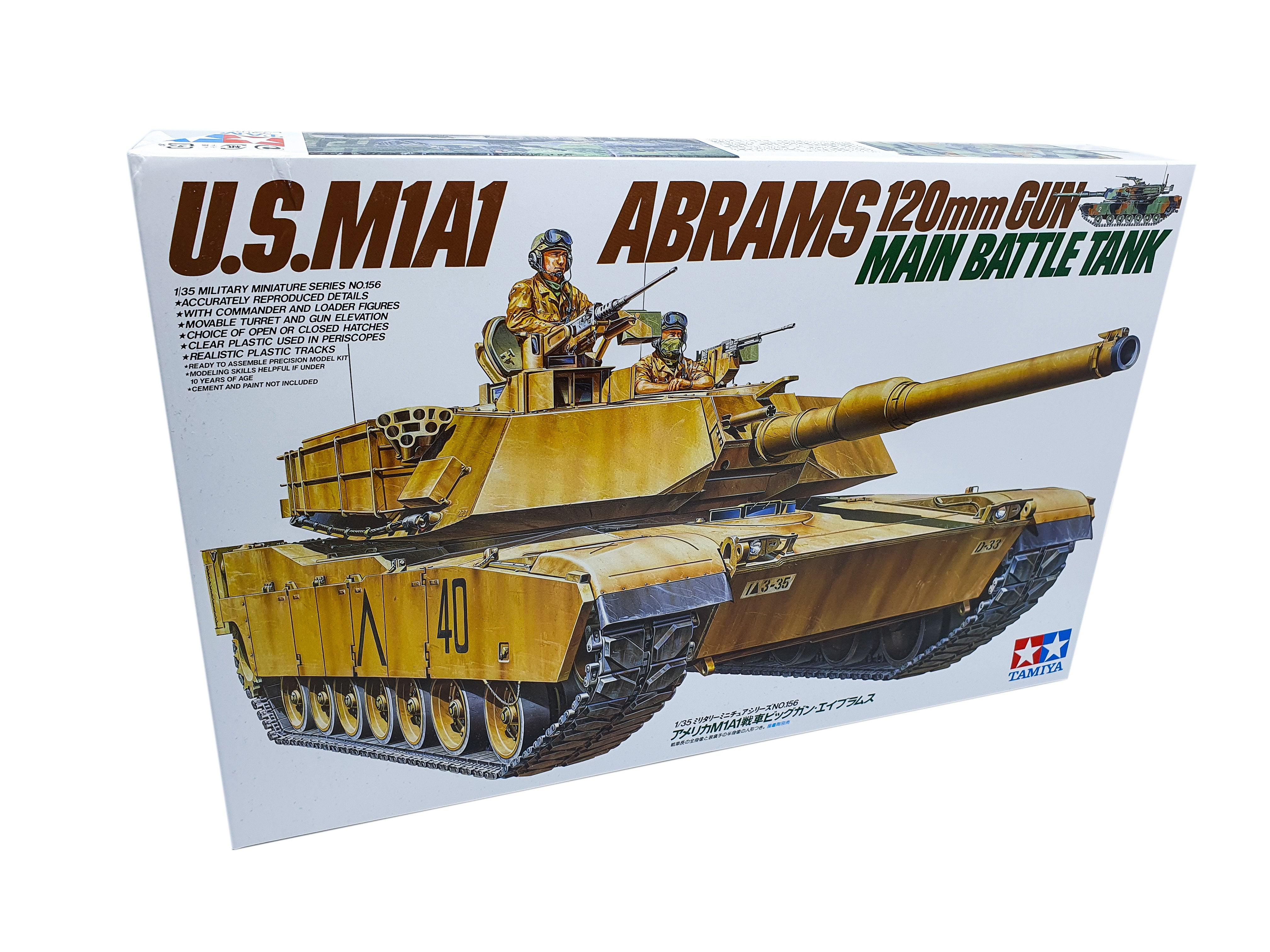 Tamiya 1/35 Scale US M1A1 Abrams Tank Model Kit 35156 | Hobby Heaven