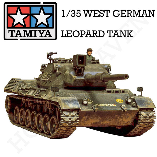 Tamiya 1/35 Scale West German Leopard Tank Model Kit 35064 - Hobby Heaven