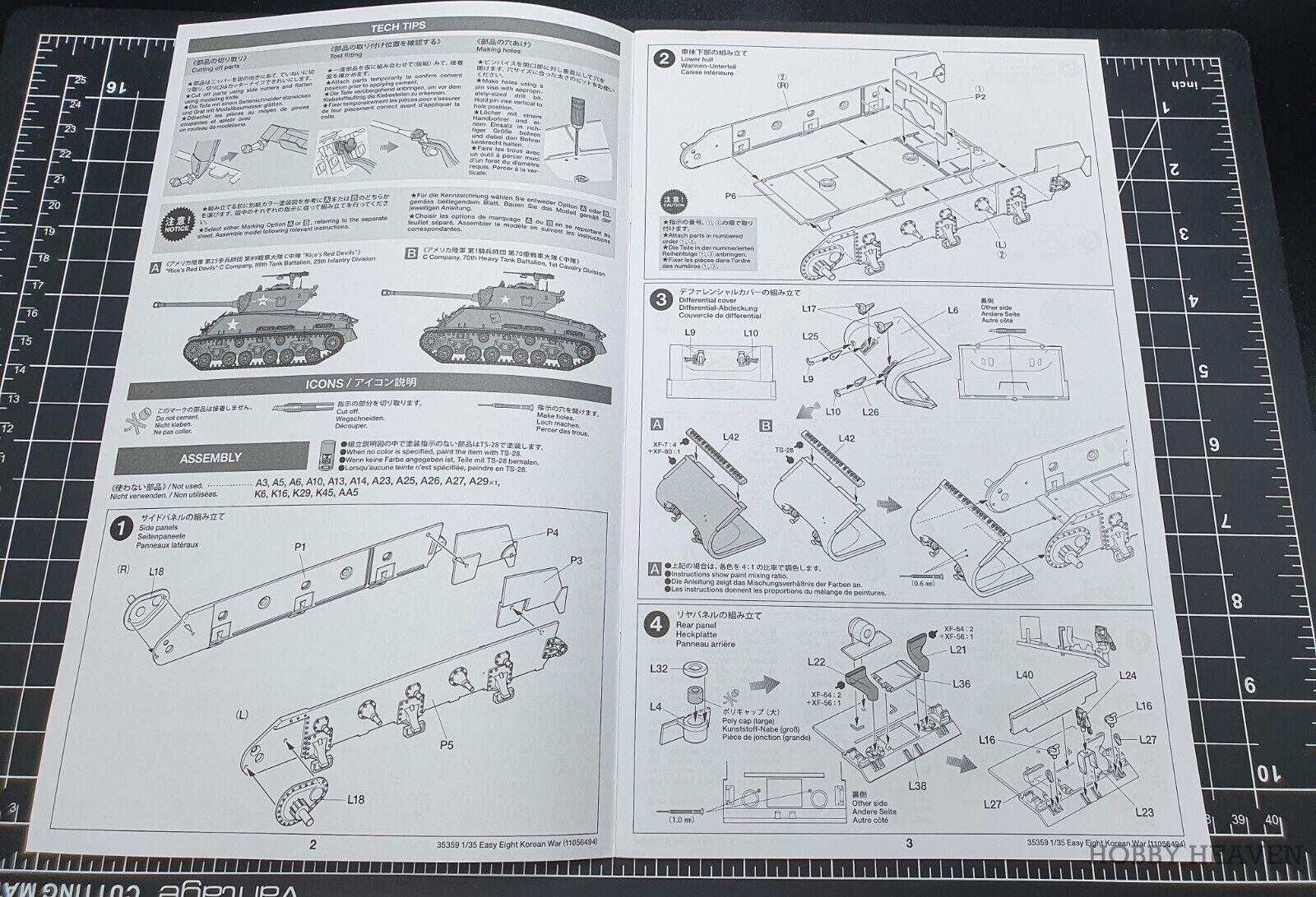 Tamiya 1/35 Sherman Easy 8 Korean War M4A3E8 35359 - Hobby Heaven