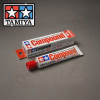 Tamiya 87068 Coarse Polishing Compound 22ml – scratch remover and step 1 of Tamiya’s 3-step model polishing system

