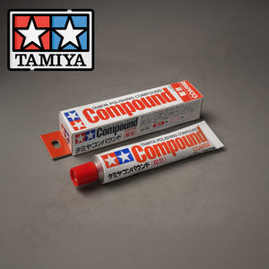 Tamiya 87068 Coarse Polishing Compound 22ml – scratch remover and step 1 of Tamiya’s 3-step model polishing system