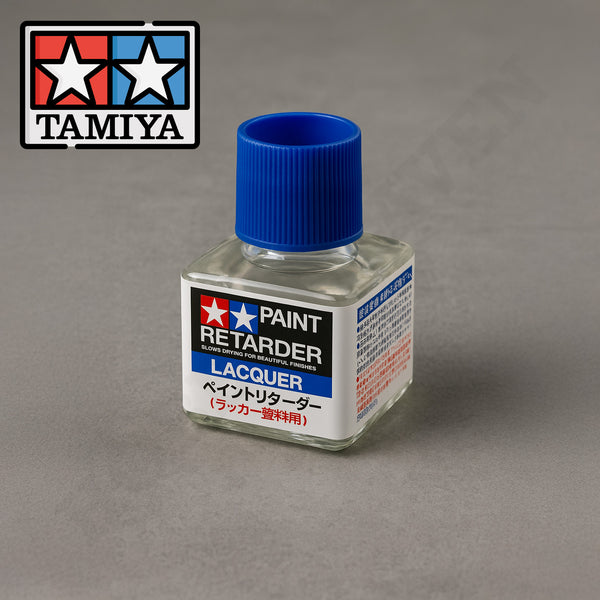 Tamiya 87198 Paint Retarder Lacquer 40ml – drying time extender for smooth, gloss model finishes