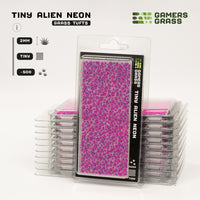 Gamers Grass Tiny Tufts Alien Neon packaging, featuring glowing blue and pink alien micro-vegetation imagery
