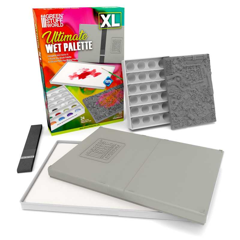 Green Stuff World Ultimate Wet Palette XL complete set with antibacterial foams and accessories