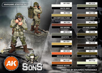 US Airborne Division D-Day Wargame Starter Set 14 Colours And 1 Figure  AK11778 - Hobby Heaven
