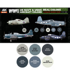 Rear of RCS111 showing six WWII US Navy and USMC aircraft colour swatches